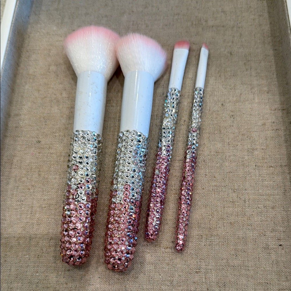Bedazzled Makeup Brushes - Real Swarvoski Crystals